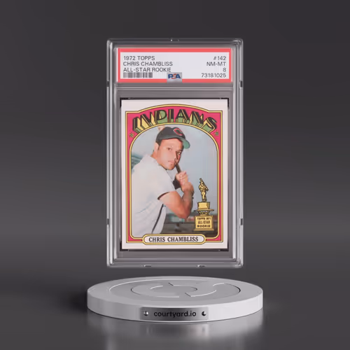 1972 Topps #142 Chris Chambliss - All-Star Rookie (PSA 8 NM-MT)