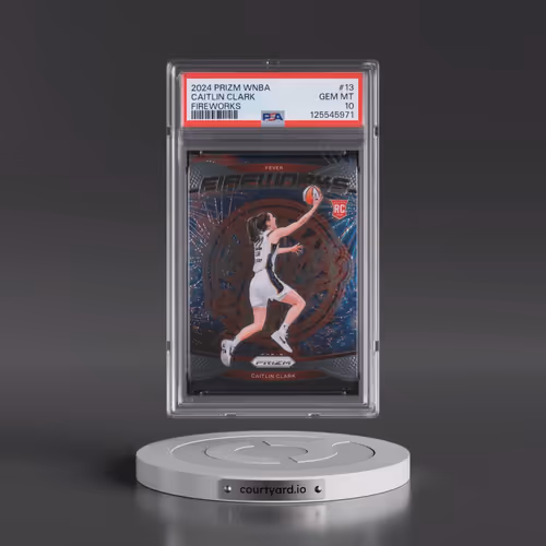 2024 Panini Prizm WNBA Fireworks #13 Caitlin Clark (PSA 10 GEM MINT)