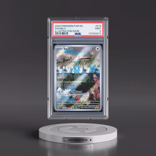2023 Pokémon Par EN-Paradox Rift #213 Swablu - Illustration Rare (PSA 9 MINT)