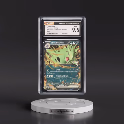 2025 Prismatic Evolutions - PRE EN #064/131 Tyranitar ex - Holo (CGC 9.5 MINT+)
