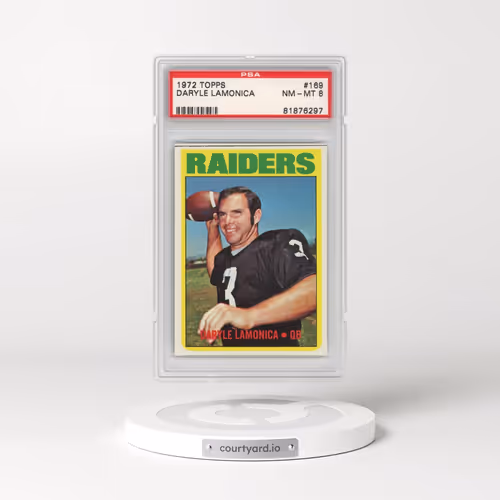 1972 Topps #169 Daryle Lamonica (PSA 8 NM-MT)