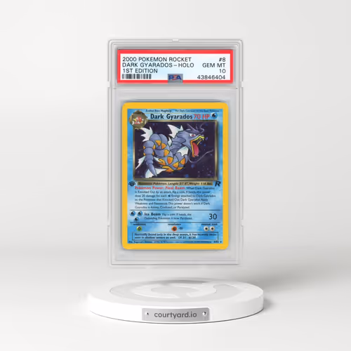 2000 Pokémon Rocket #8 Dark Gyarados - 1st Edition Holo (PSA 10 GEM MINT)