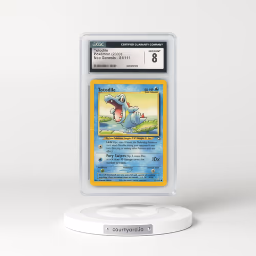2000 Neo Genesis #81/111 Totodile (CGC 8 NM-MT)
