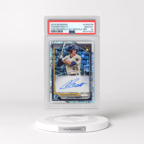 2024 Bowman Chrome Prospect Autographs #CPACPR Cooper Pratt - Speckle Refractor (PSA 10 GEM MINT)