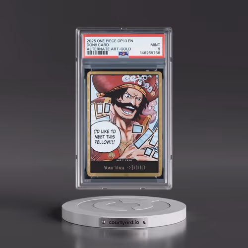 2025 One Piece OP13-Carrying on His Will Don!! Card - Alternate Art-Gold (PSA 9 MINT)