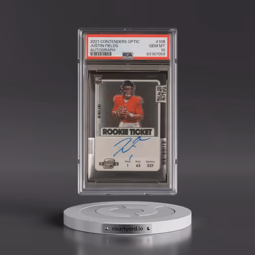 2021 Panini Contenders Optic #108 Justin Fields - Autograph (PSA 10 GEM MINT)