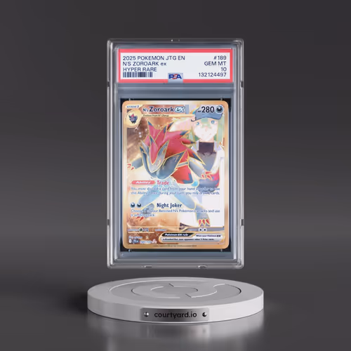 2025 Pokémon Jtg EN-Journey Together #189 N's Zoroark EX - Holo Hyper Rare (PSA 10 GEM MINT)