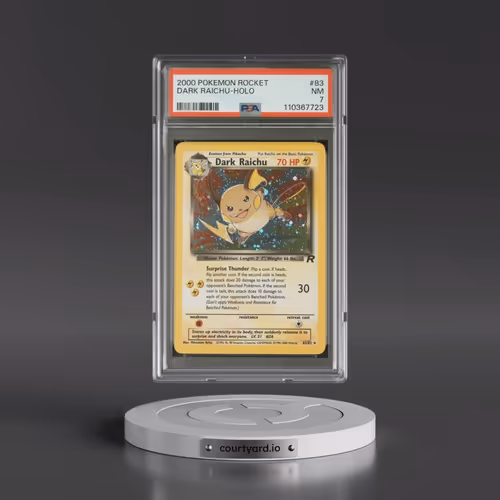 2000 Pokémon Rocket #83 Dark Raichu - Holo (PSA 7 NM)