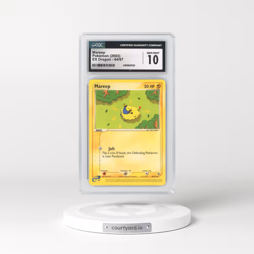2003 EX Dragon (2003 Copyright, w/ "e" Symbol) #64/97 Mareep (CGC 10 GEM MINT)