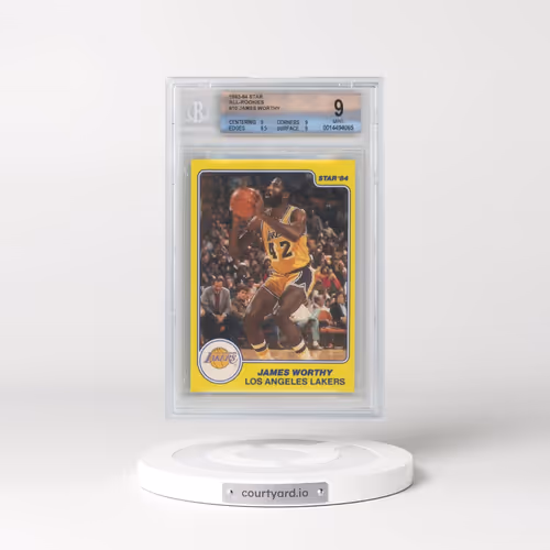 1983 Star All-Rookies #10 James Worthy (BGS 9 MINT)