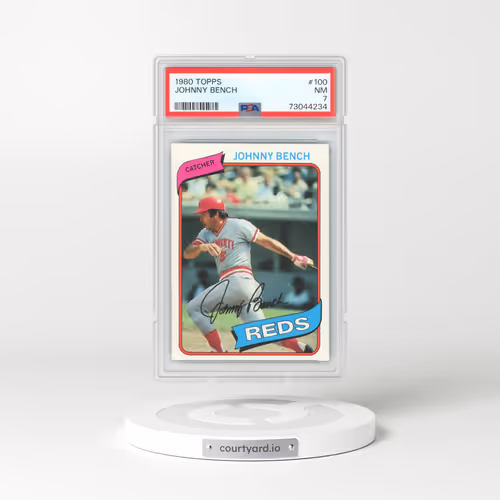 1980 Topps #100 Johnny Bench (PSA 7 NM)