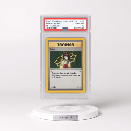 2000 Pokémon Gym Heroes #16 Erika - 1st Edition Holo (PSA 10 GEM MINT)