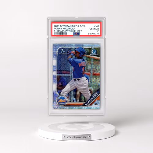 2019 Bowman Mega Box Chrome #107 Ronny Mauricio - With Helmet (PSA 10 GEM MINT)