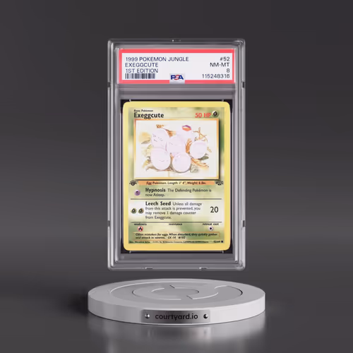 1999 Pokémon Jungle #52 Exeggcute - 1st Edition (PSA 8 NM-MT)