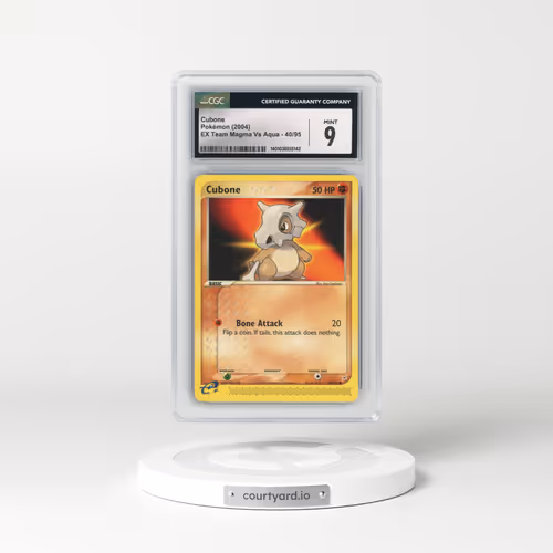2004 EX Team Magma Vs Team Aqua #40/95 Cubone (CGC 9 MINT)
