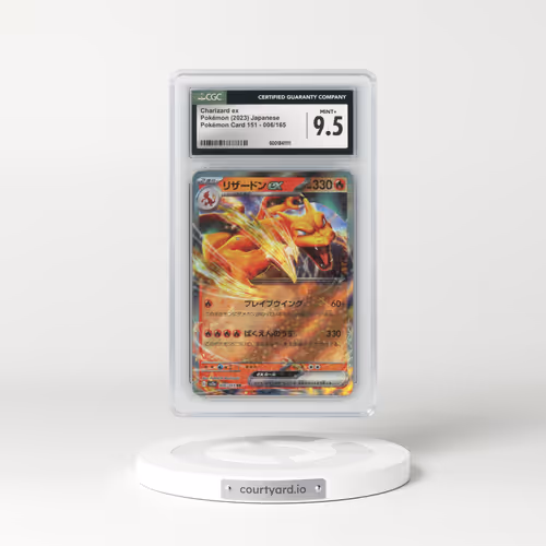 2023 Pokémon Card 151 #006/165 Charizard ex (CGC 9.5 MINT+)