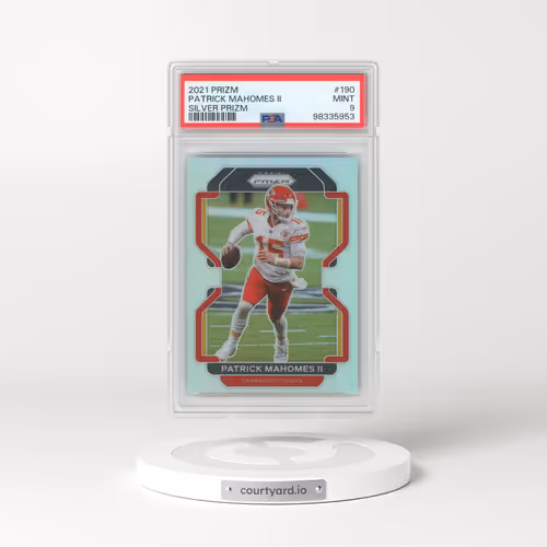 2021 Panini Prizm #190 Patrick Mahomes II - Silver Prizm (PSA 9 MINT)