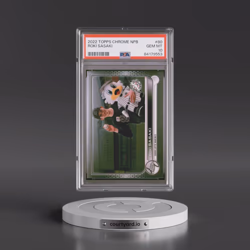 2022 Topps Chrome Nippon Professional Baseball #80 Roki Sasaki (PSA 10 GEM MINT)