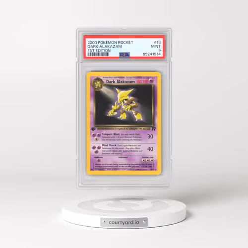 2000 Pokémon Rocket #18 Dark Alakazam - 1st Edition (PSA 9 MINT)