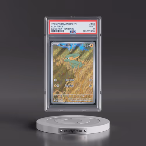 2025 Pokémon Dri EN-Destined Rivals #196 Electrike - Illustration Rare (PSA 9 MINT)