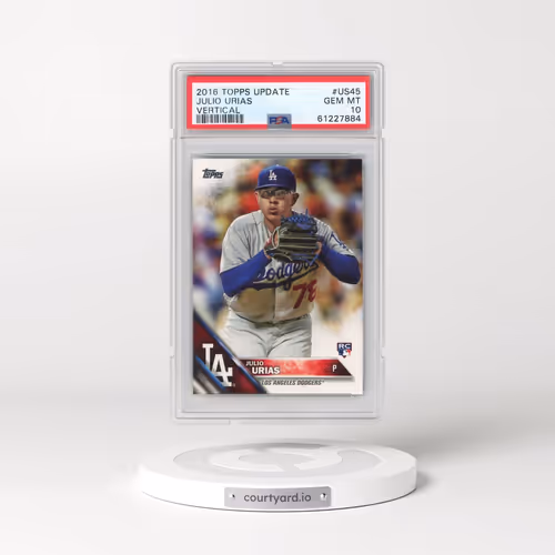 2016 Topps Update #US45 Julio Urias - Vertical (PSA 10 GEM MINT)