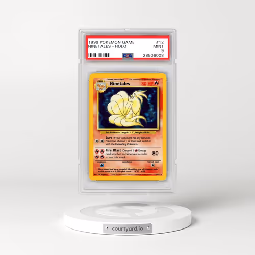 1999 Pokémon Game #12 Ninetales - Holo (PSA 9 MINT)