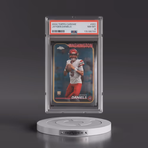 2024 Topps Chrome #201 Jayden Daniels (PSA 8 NM-MT)