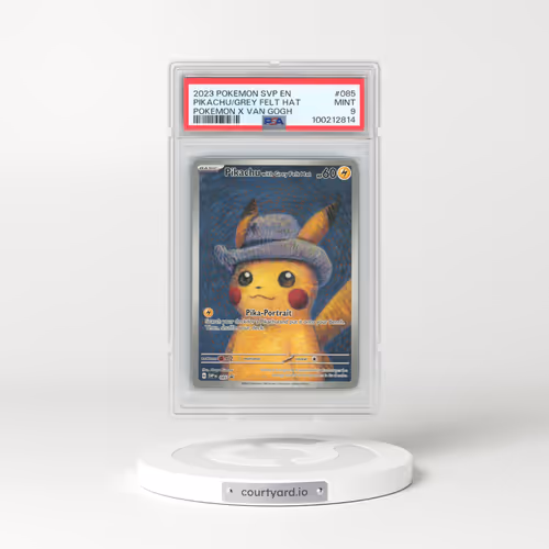 2023 Pokémon Svp EN-SV Black Star Promo #085 Pikachu With Grey Felt Hat - Pokemon X Van Gogh (PSA 9 MINT)