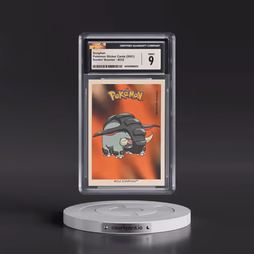 1999 Pokémon Sticker Cards (Dunkin' Boomer) - English #232 Donphan (CGC 9 MINT)