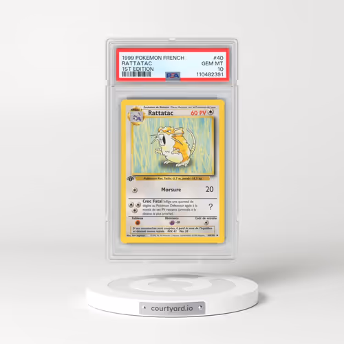 1999 Pokémon #40 Rattatac - 1st Edition (PSA 10 GEM MINT)