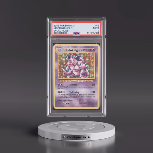 2016 Pokémon XY Evolutions #45 Nidoking - Holo (PSA 9 MINT)