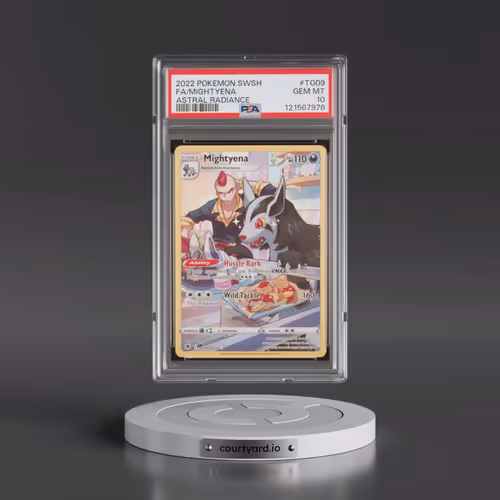 2022 Pokémon Sword & Shield Astral Radiance #TG09 Mightyena - Full Art (PSA 10 GEM MINT)