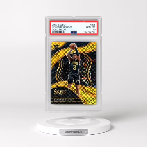2023 Panini Select #295 Keyonte George - Gold Prizm (PSA 10 GEM MINT)