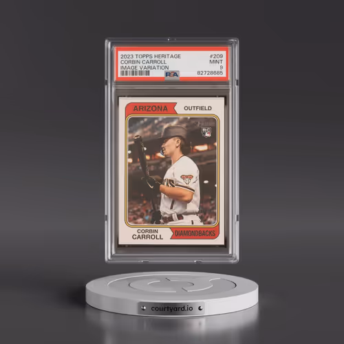 2023 Topps Heritage #209 Corbin Carroll - Image Variation (PSA 9 MINT)