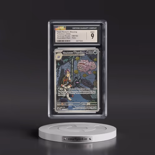 2025 Destined Rivals - DRI EN #199/182 Team Rocket's Weezing - Illustration Rare Holo (CGC 9 MINT)