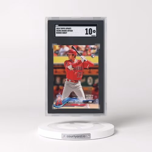 2018 Topps Update #US285 Shohei Ohtani - Rookie Debut (SGC 10 GEM MINT)
