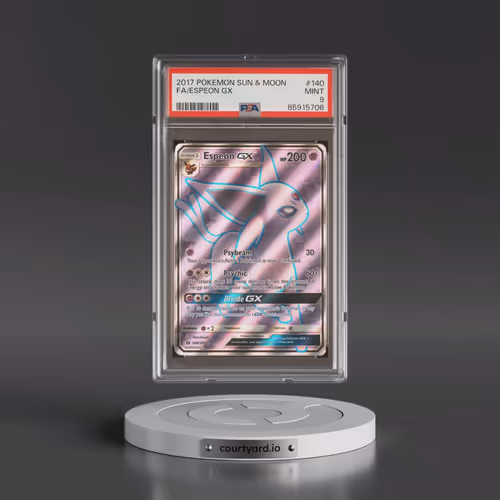 2017 Pokémon Sun & Moon #140 Espeon GX - Holo Full Art (PSA 9 MINT)