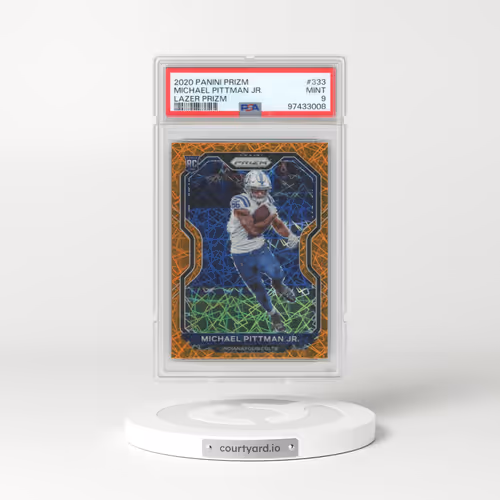 2020 Panini Prizm #333 Michael Pittman Jr. - Lazer Prizm (PSA 9 MINT)