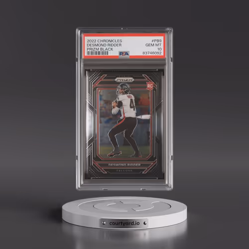 2022 Panini Chronicles Prizm Black #PB9 Desmond Ridder (PSA 10 GEM MINT)