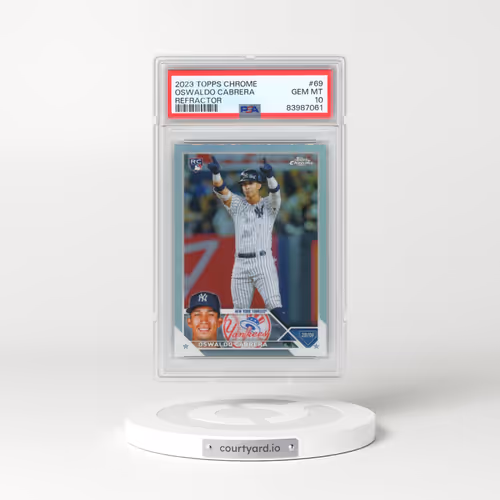 2023 Topps Chrome #69 Oswaldo Cabrera - Refractor (PSA 10 GEM MINT)