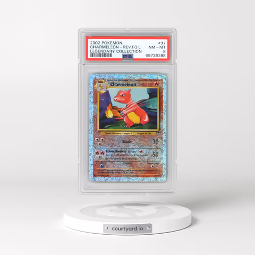 2002 Pokémon Legendary Collection #37 Charmeleon - Reverse Foil (PSA 8 NM-MT)