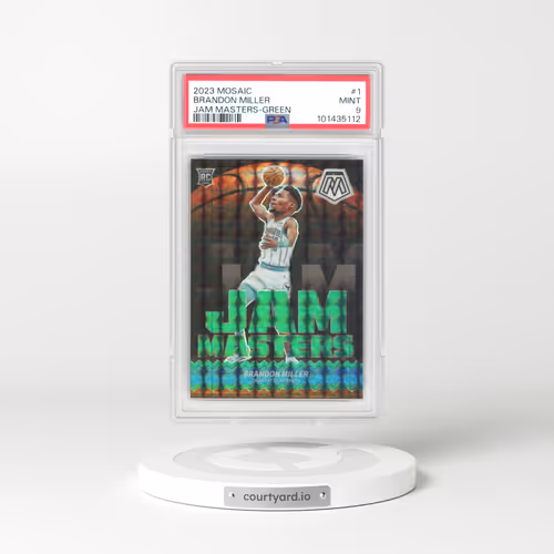 2023 Panini Mosaic Jam Masters #1 Brandon Miller - Green (PSA 9 MINT)