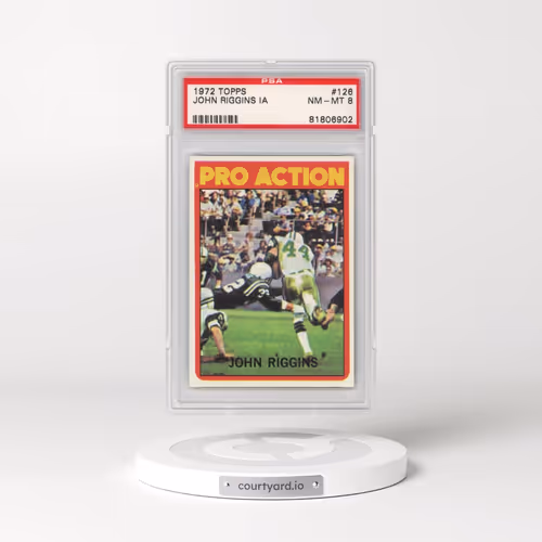 1972 Topps #126 John Riggins - In Action (PSA 8 NM-MT)