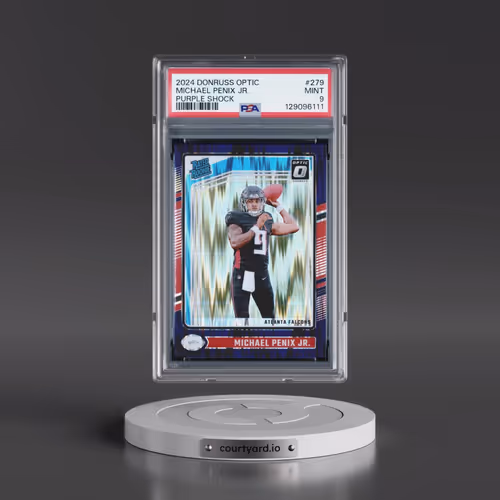 2024 Panini Donruss Optic #279 Michael Penix Jr. - Purple Shock (PSA 9 MINT)