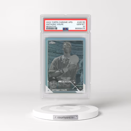 2023 Topps Chrome Update #USC35 Anthony Volpe - Negative Refractor (PSA 10 GEM MINT)