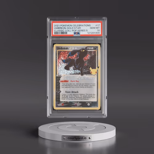 2021 Pokémon Celebrations Classic Collection #17 Umbreon-Gold Star (PSA 10 GEM MINT)