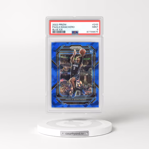2022 Panini Prizm #249 Paolo Banchero - Blue Ice (PSA 9 MINT)