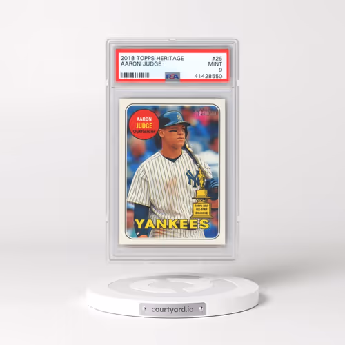 2018 Topps Heritage #25 Aaron Judge (PSA 9 MINT)