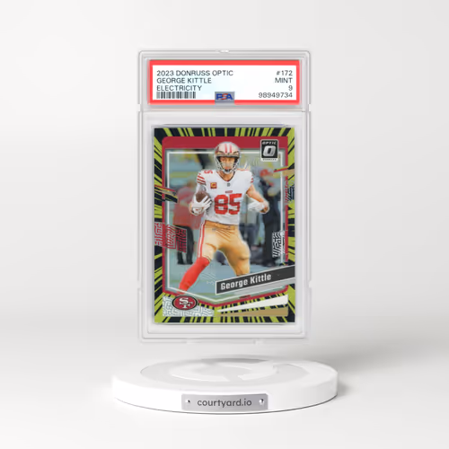 2023 Panini Donruss Optic #172 George Kittle - Electricity (PSA 9 MINT)