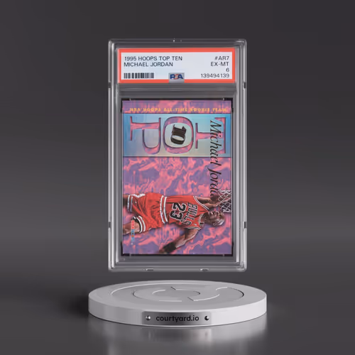 1995 Hoops Top Ten #AR7 Michael Jordan (PSA 6 EX-MT)